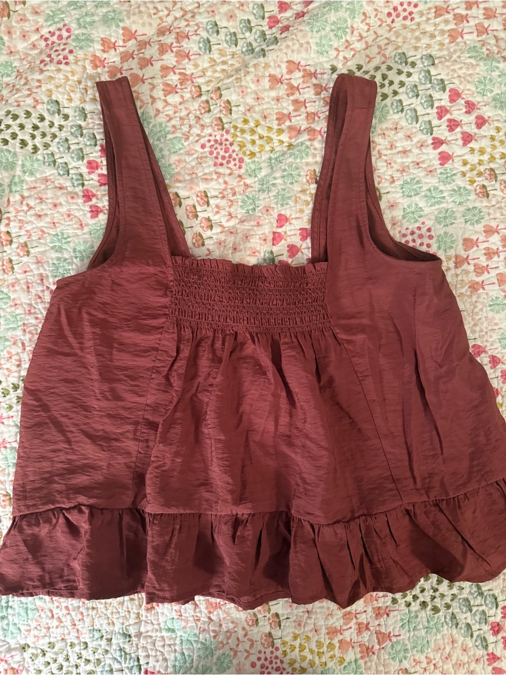 Women’s Smocked Ruffle Tank Top